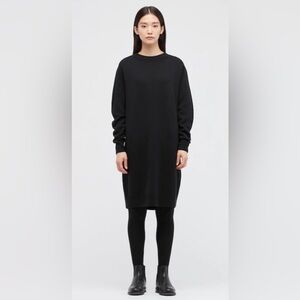 Uniqlo U Premium Lambswool Crew Neck Long Sleeve Dress